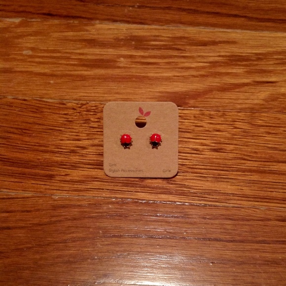 Ladybug Stud Earrings New With Tags - Picture 2 of 2